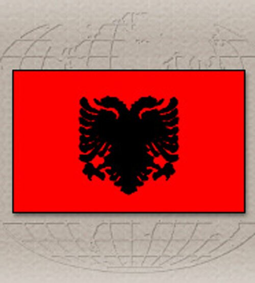 Государственный флаг Албании. 