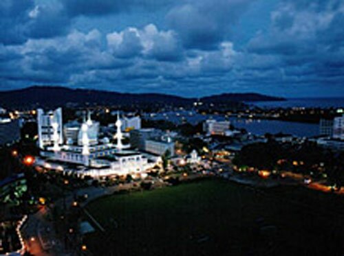 Малайзия. Панорама ночного Куантана 